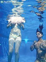big boobs pressed against glass sex